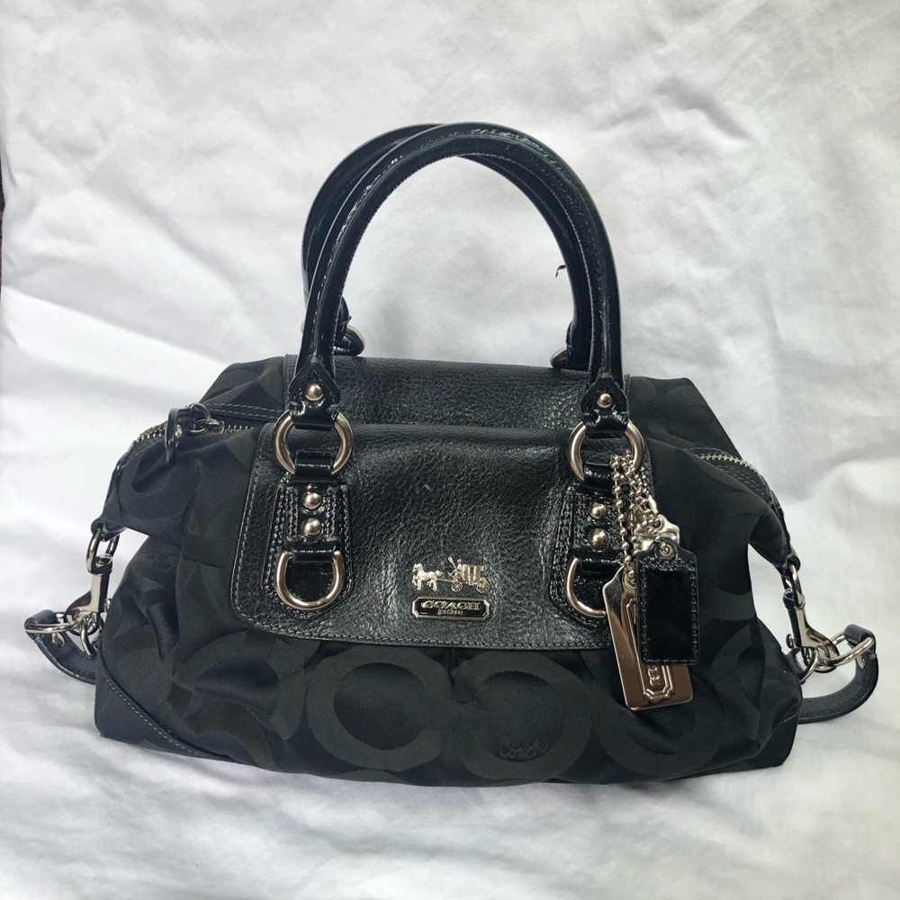 🌟Coach monogram satchel purse